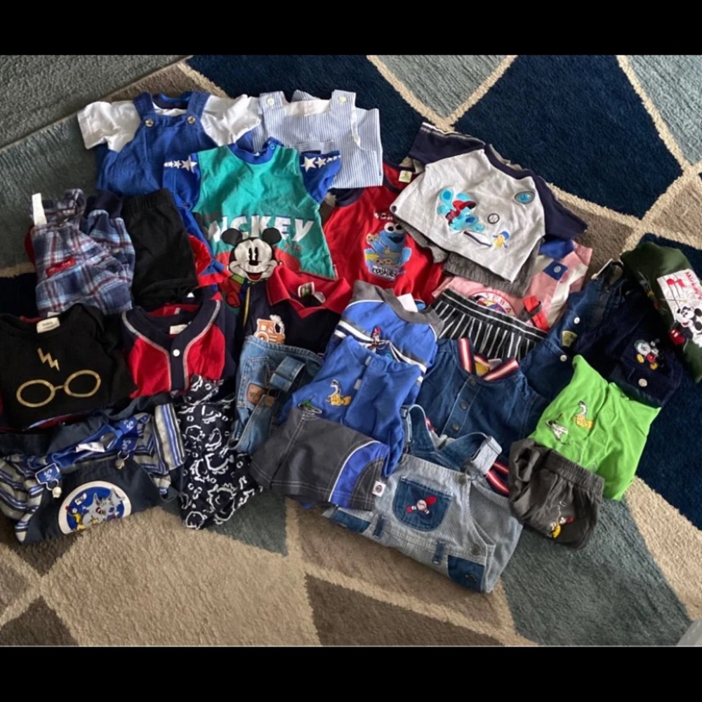 43 piece lot of little boys clothes